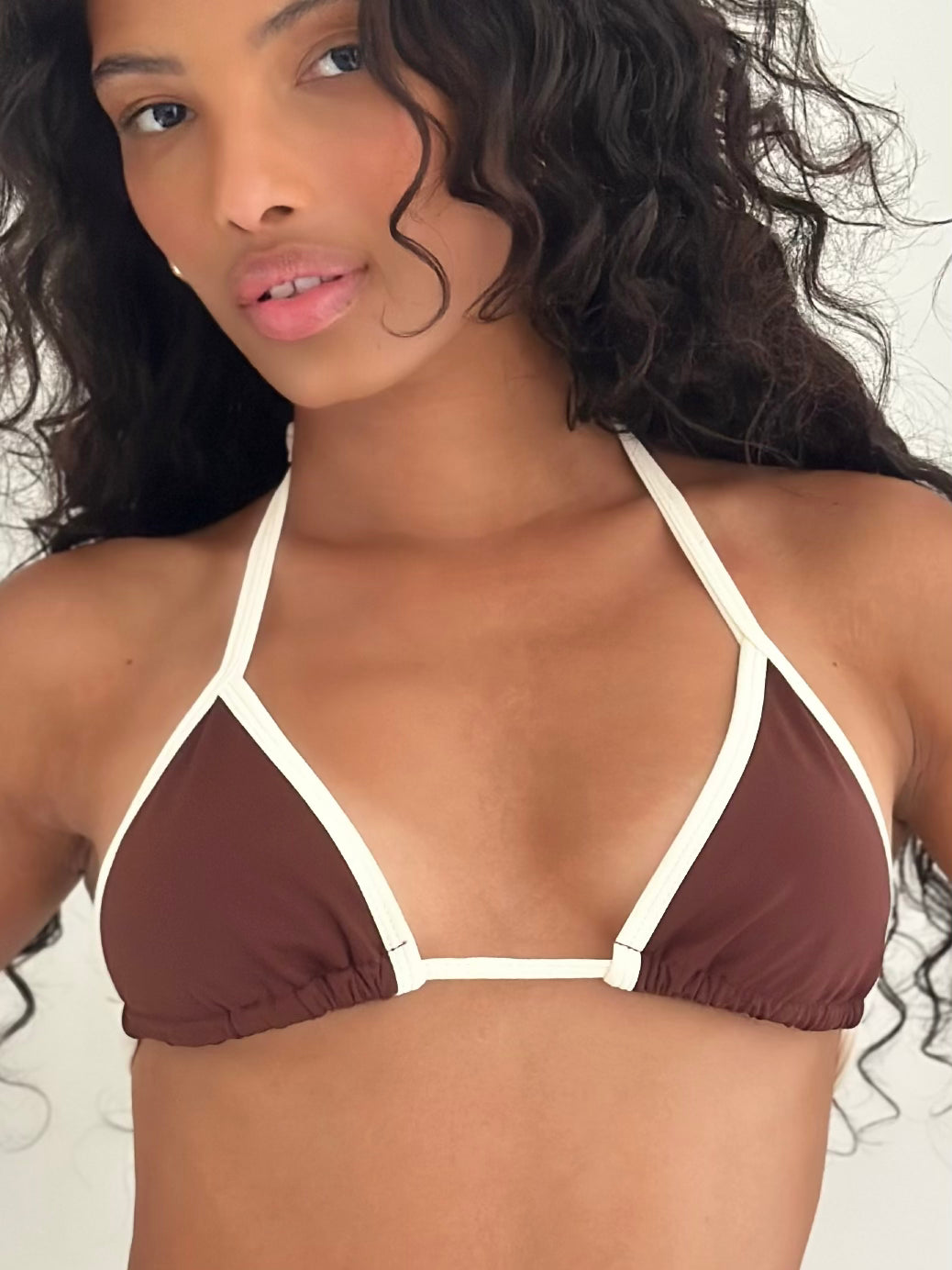 Bikini Top Rio  coffe/off white