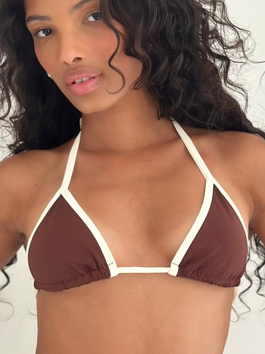 Bikini Top Rio  coffe/off white