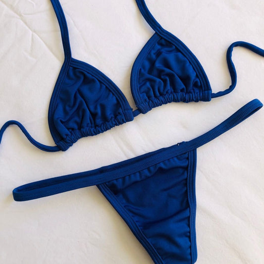 Micro Tan Bikini - Royal Blue