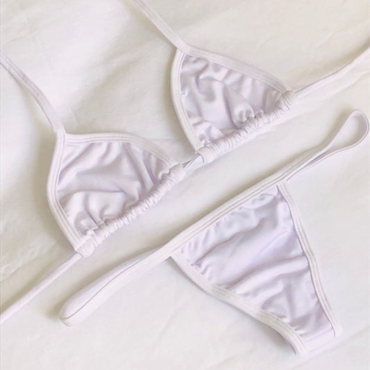 Micro Tan Bikini White