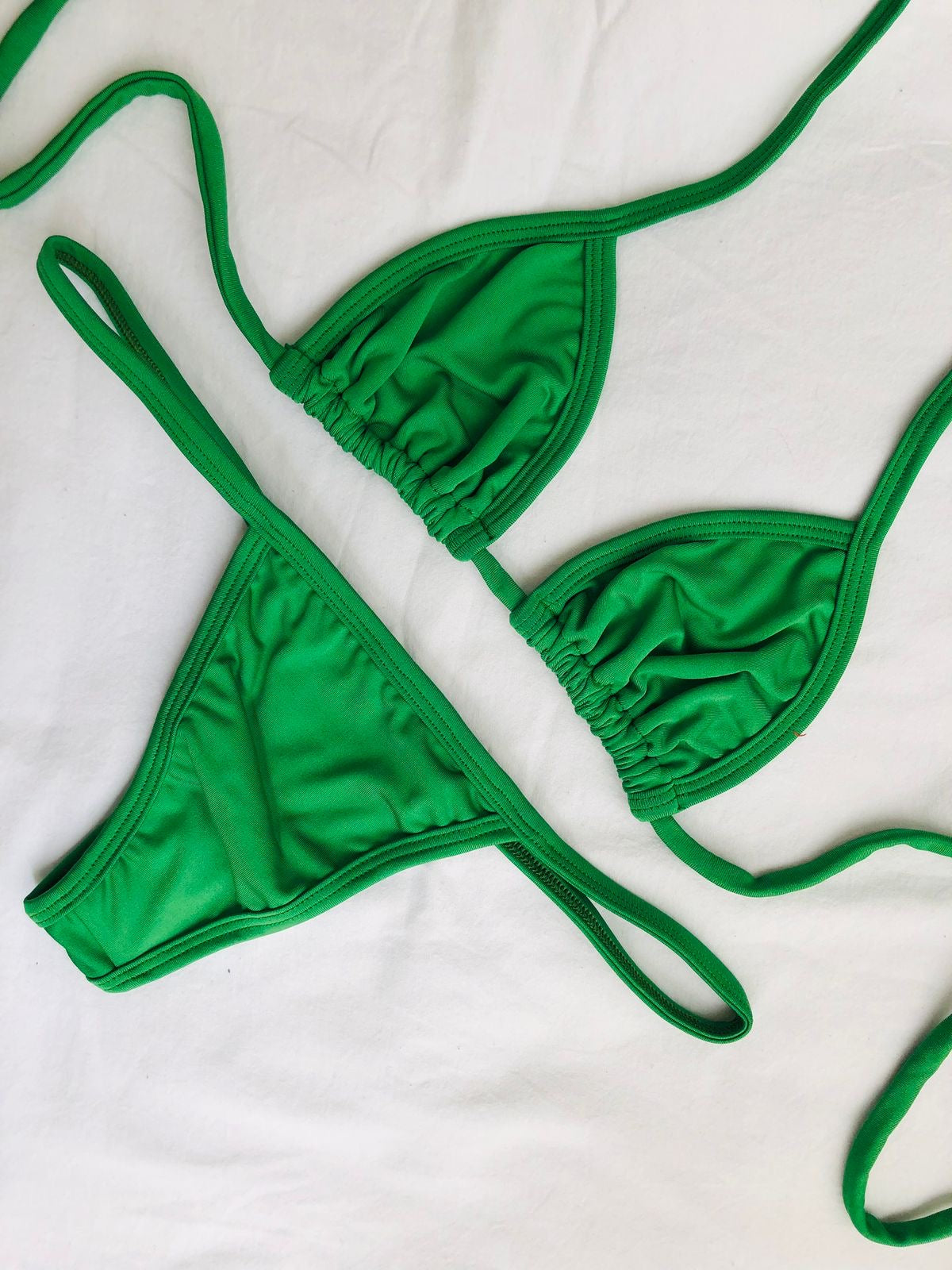 Micro Tan Bikini Green