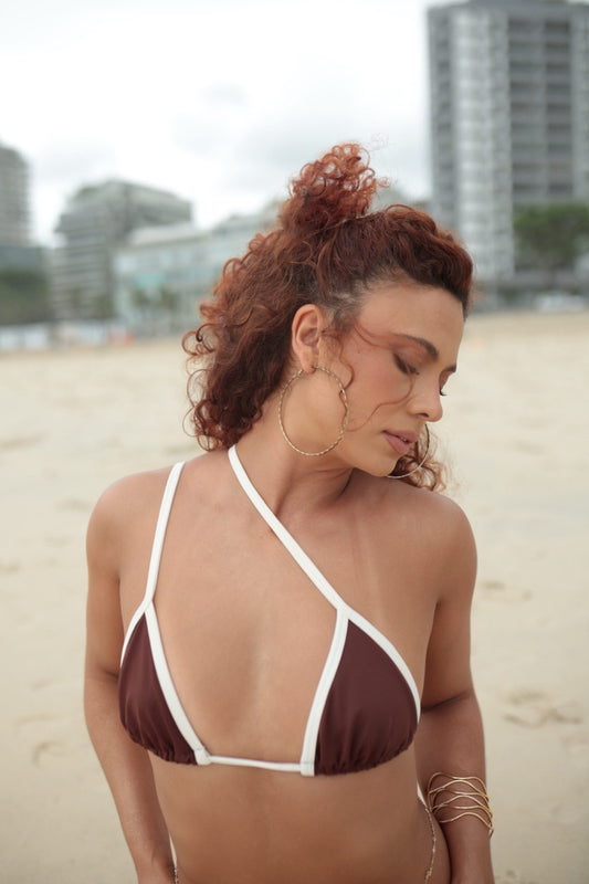Bikini Top Rio  coffe/off white